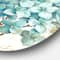 Designart - butterfly Blue Garden I - Farmhouse Metal Circle Wall Art